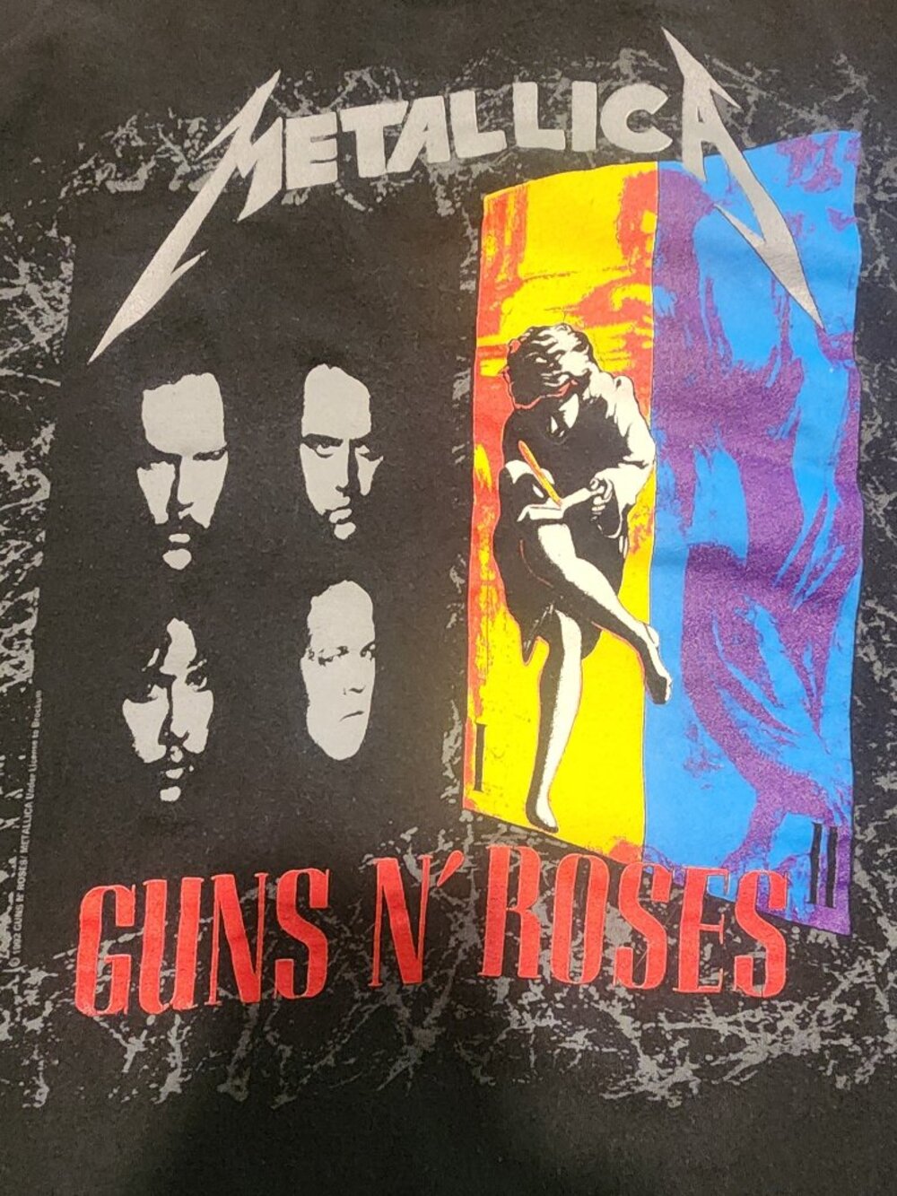 Guns N Roses / Metallica / Faith No More Vintage Concert Shirt Size Xl